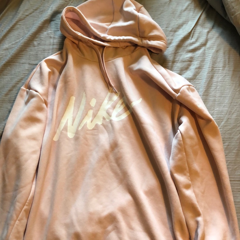 Light pink Nike hoodie